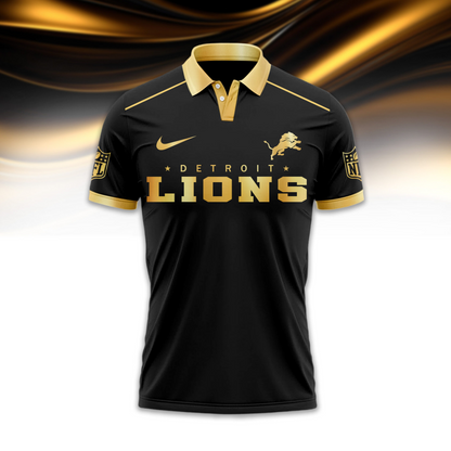 DL Premium NFL Black And Gold Custom Polo DDT CTND