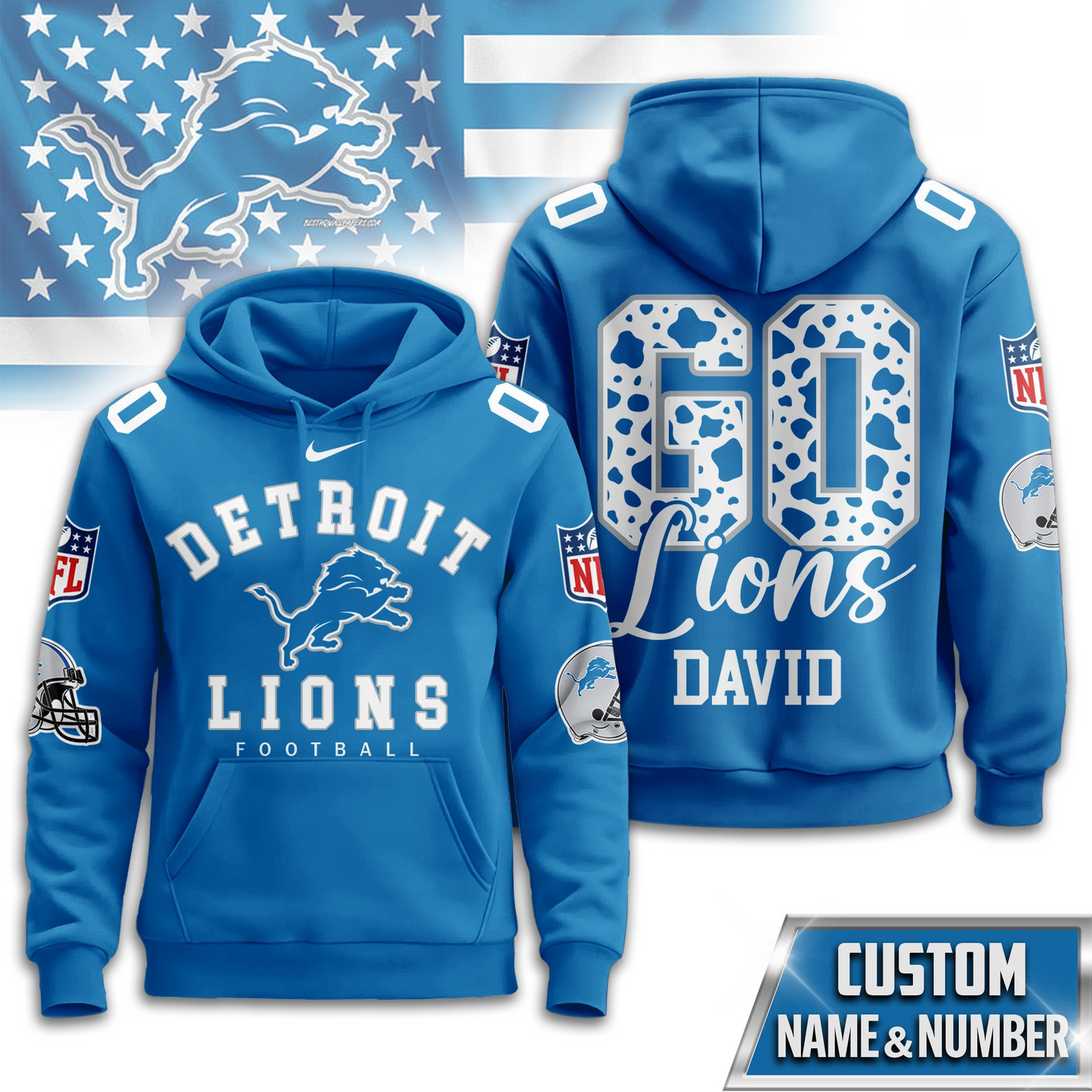 DL Premium NFL Custom Game Day Hoodie DDT NTL
