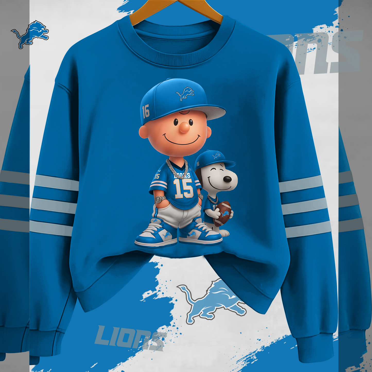 DL x NFL Charlie Brown And SNP Sweatshirt DDT HLPHUONG