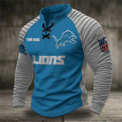 DL x NFL Men Stand Collar Long Sleeve Top DDT  CTND