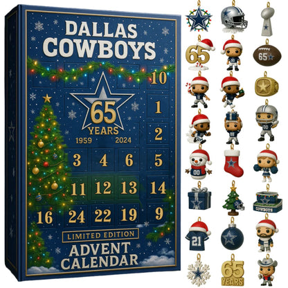 DISCOUNT 60% Dallas Cowboys 65th Anniversary Advent Calendar 2025 BQH