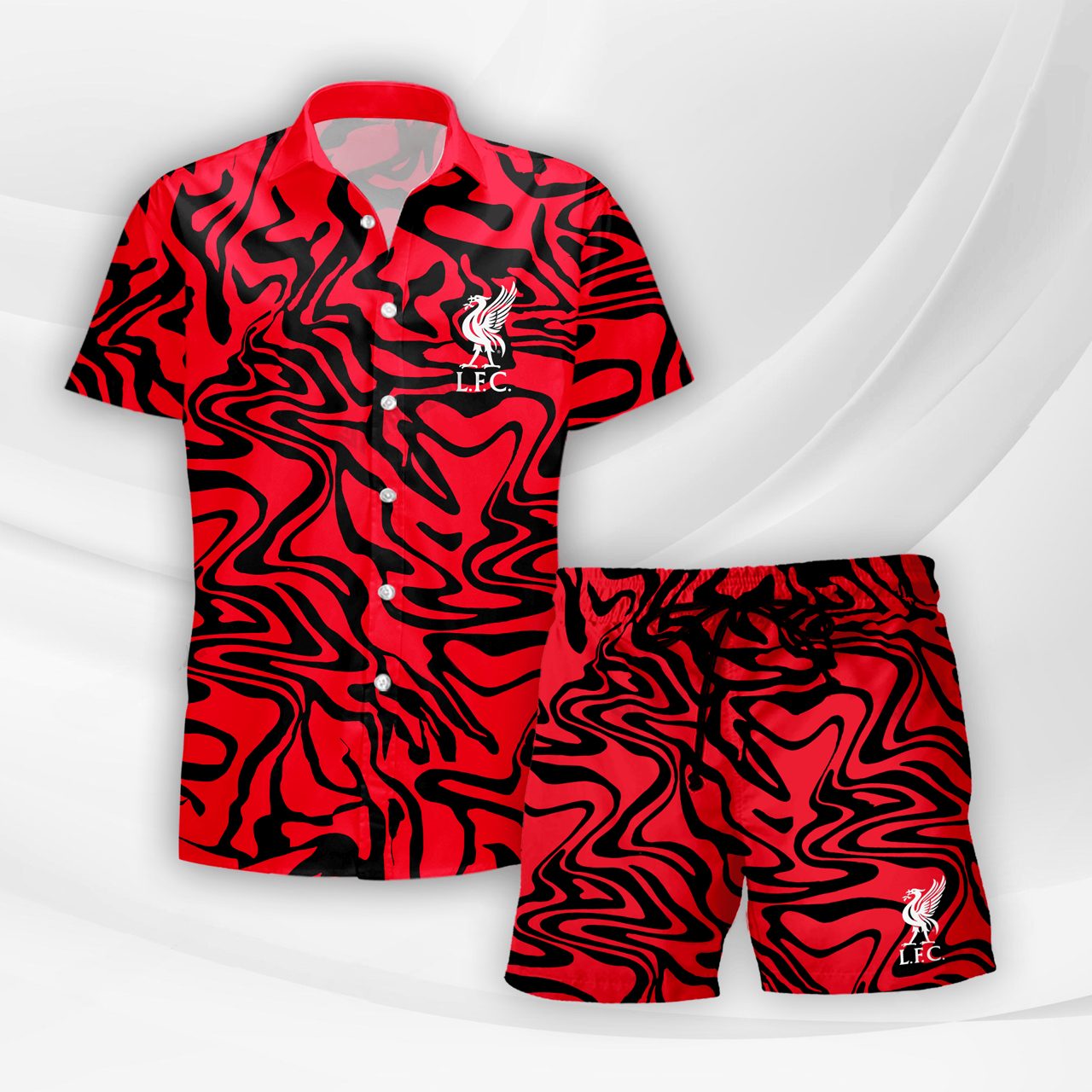 LIV Hawaiian Shirt And Short Pants DDT