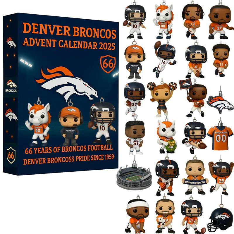 DISCOUNT 60% Denver Broncos 66th Anniversary Advent Calendar BQH
