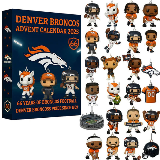 DISCOUNT 60% Denver Broncos 66th Anniversary Advent Calendar BQH