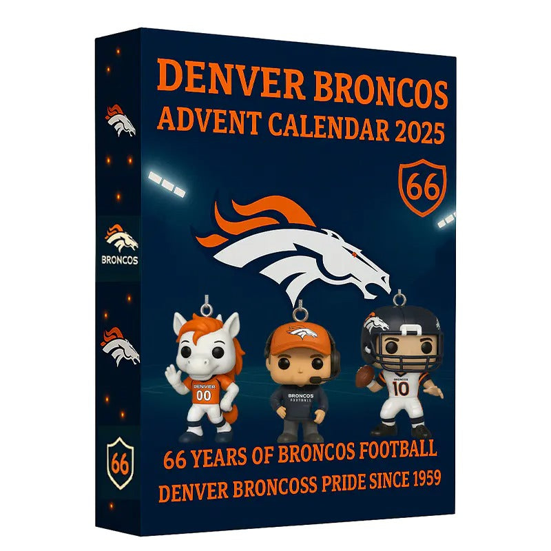DISCOUNT 60% Denver Broncos 66th Anniversary Advent Calendar BQH