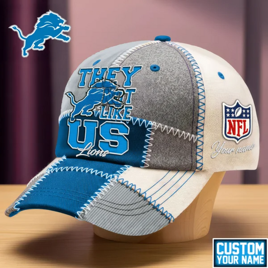 Detroit Lions Premium NFL They Not Like Us Cap V4 NAK