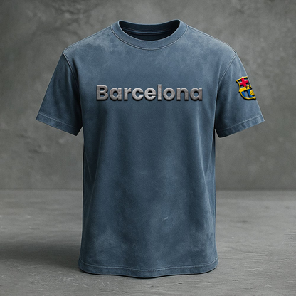 FCB x UEFA Embossed Tshirt DATND TANTD 2310