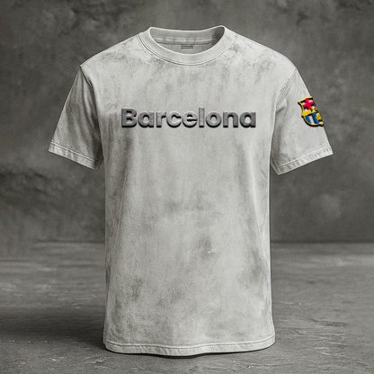 FCB x UEFA Embossed Tshirt DATND TANTD 2310