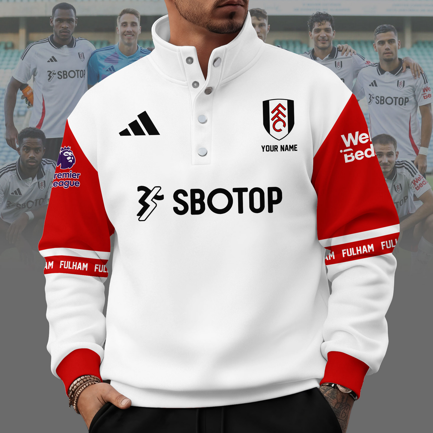 FUL x EPL Unisex Western Style Sweater With Buckles DDT 111125 NTL