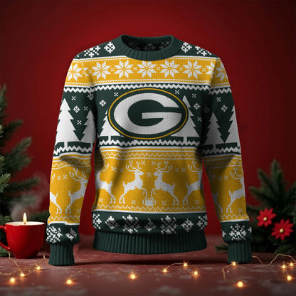GB x NFL Premium Ugly Christmas Sweater DatND DVT