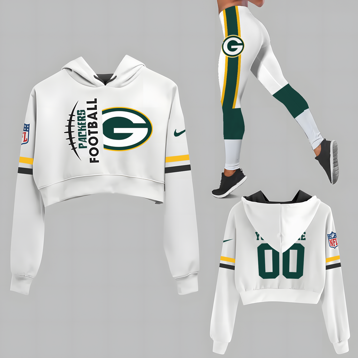 GB x NFL Set Hoodie And Legging Workout DatND DVT