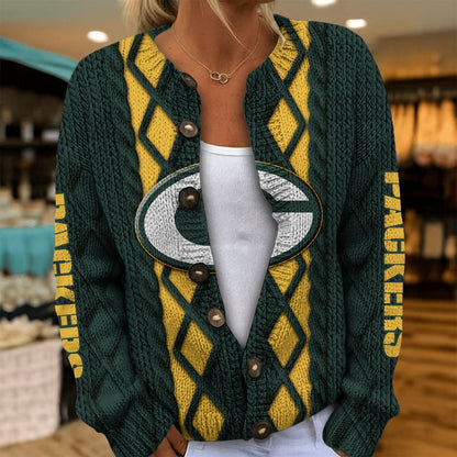 GB x NFL Women's Cardigan Sweater DatND DVT