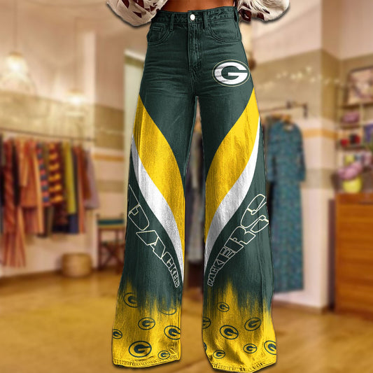GB x NFL Women's Casual Wide Leg Pants DATND TANTD 281025