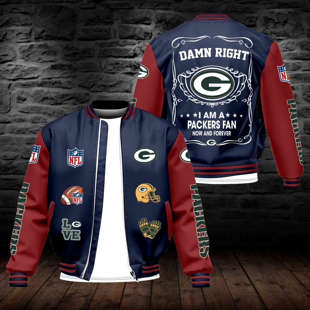 GBP NFL Premium Leather Bomber Jacket DDT HLPHUONG
