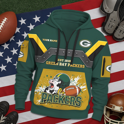 GBP Premium NFL 3D Half Zip Hoodie DDT NTL