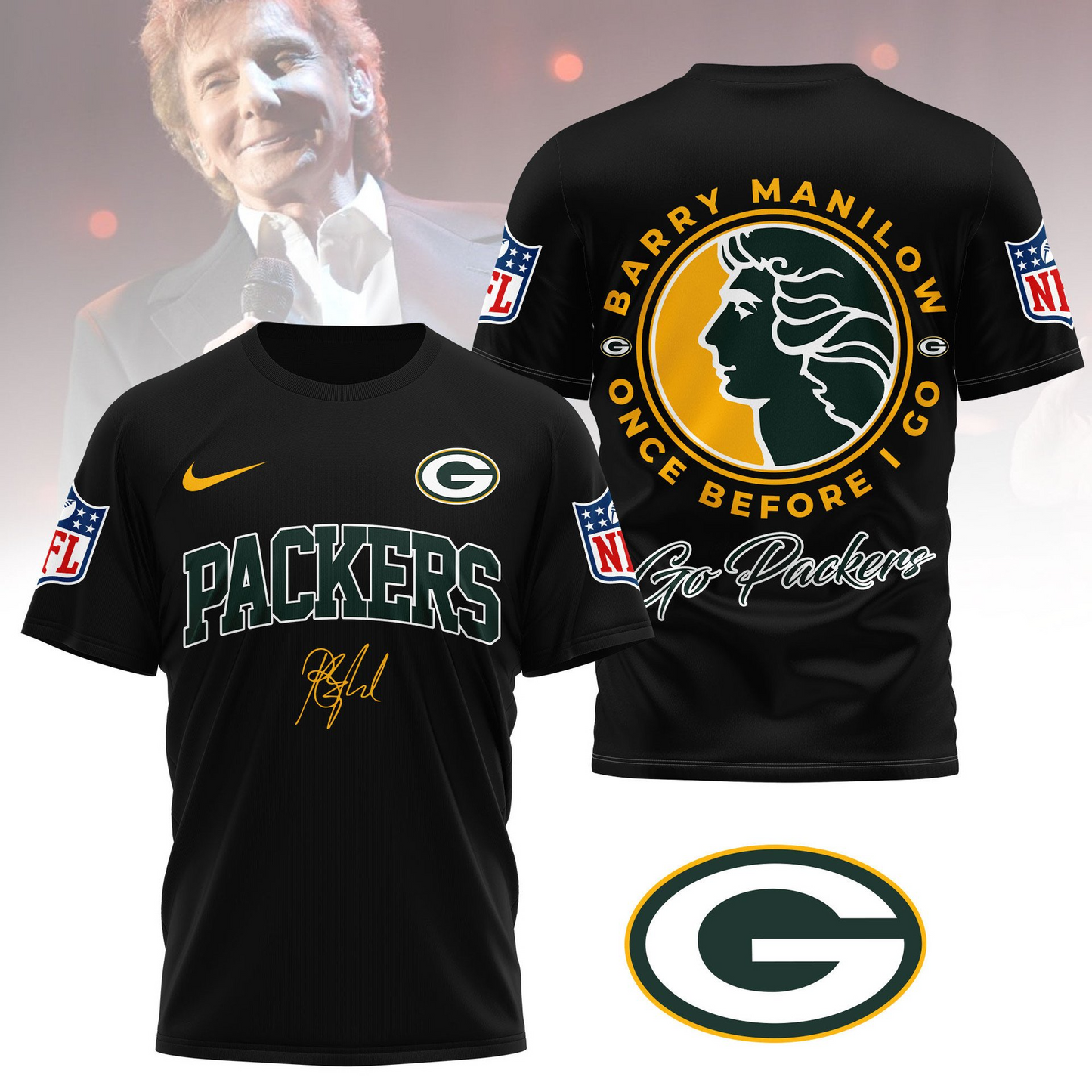 GBP Premium NFL Barry Manilow Fan Shirt DDT CTND