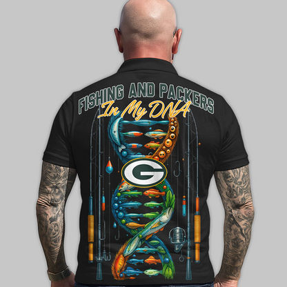 GBP Premium NFL Fishing In My DNA Polo Shirt DDT CTND