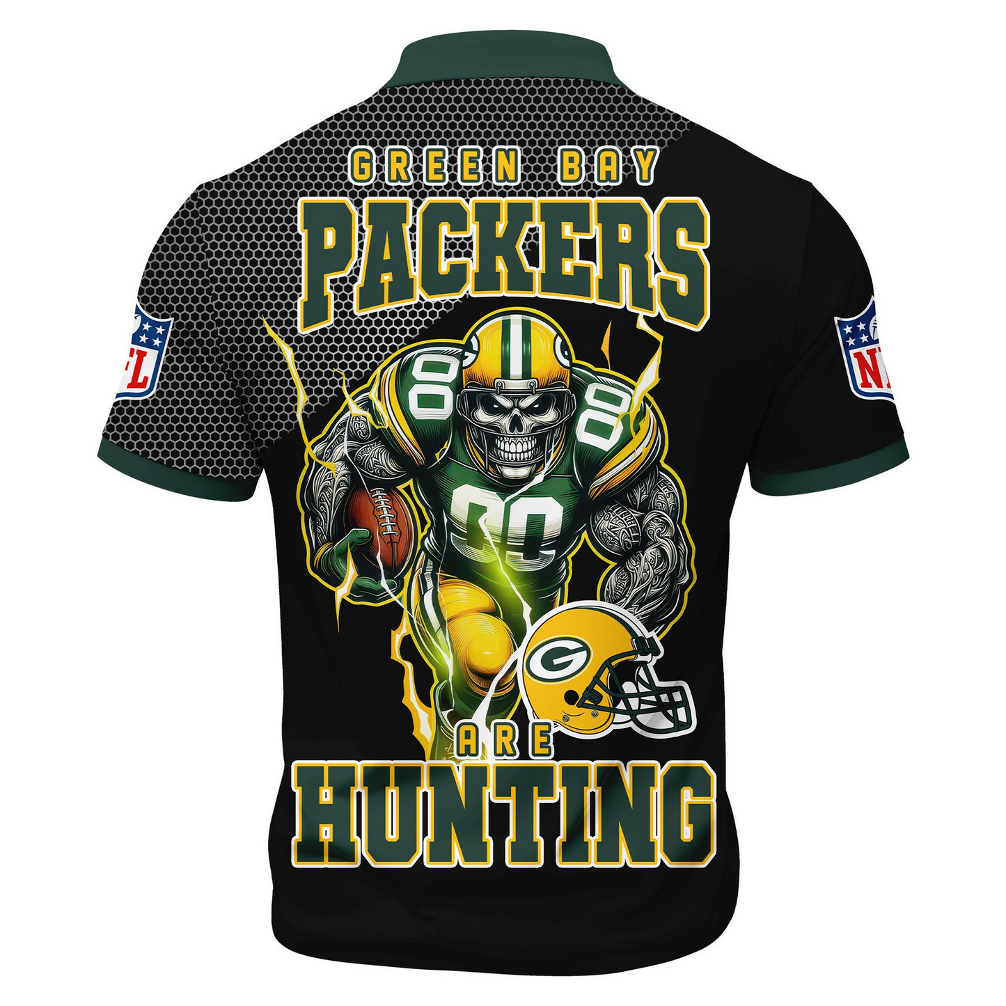 GBP Premium NFL Game Day Polo With Zipper Shirt DDT NTL