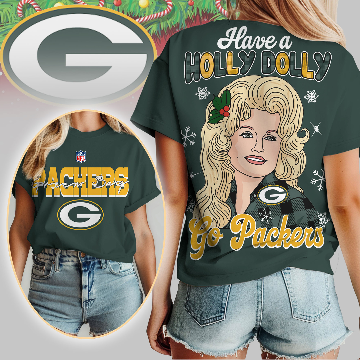 GBP Premium NFL Have A Holly Dolly Women Shirt DDT CTND