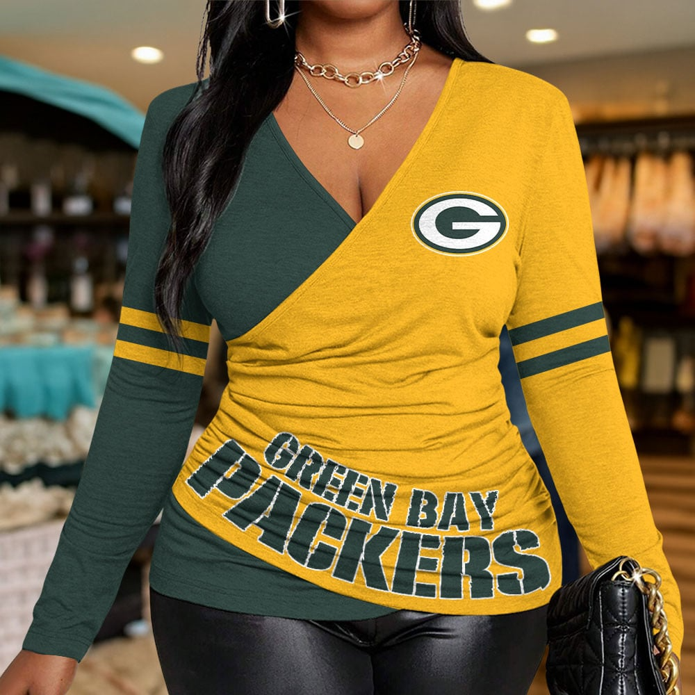 GBP Premium NFL Women V-neck Leisure Shirt DDT CTND