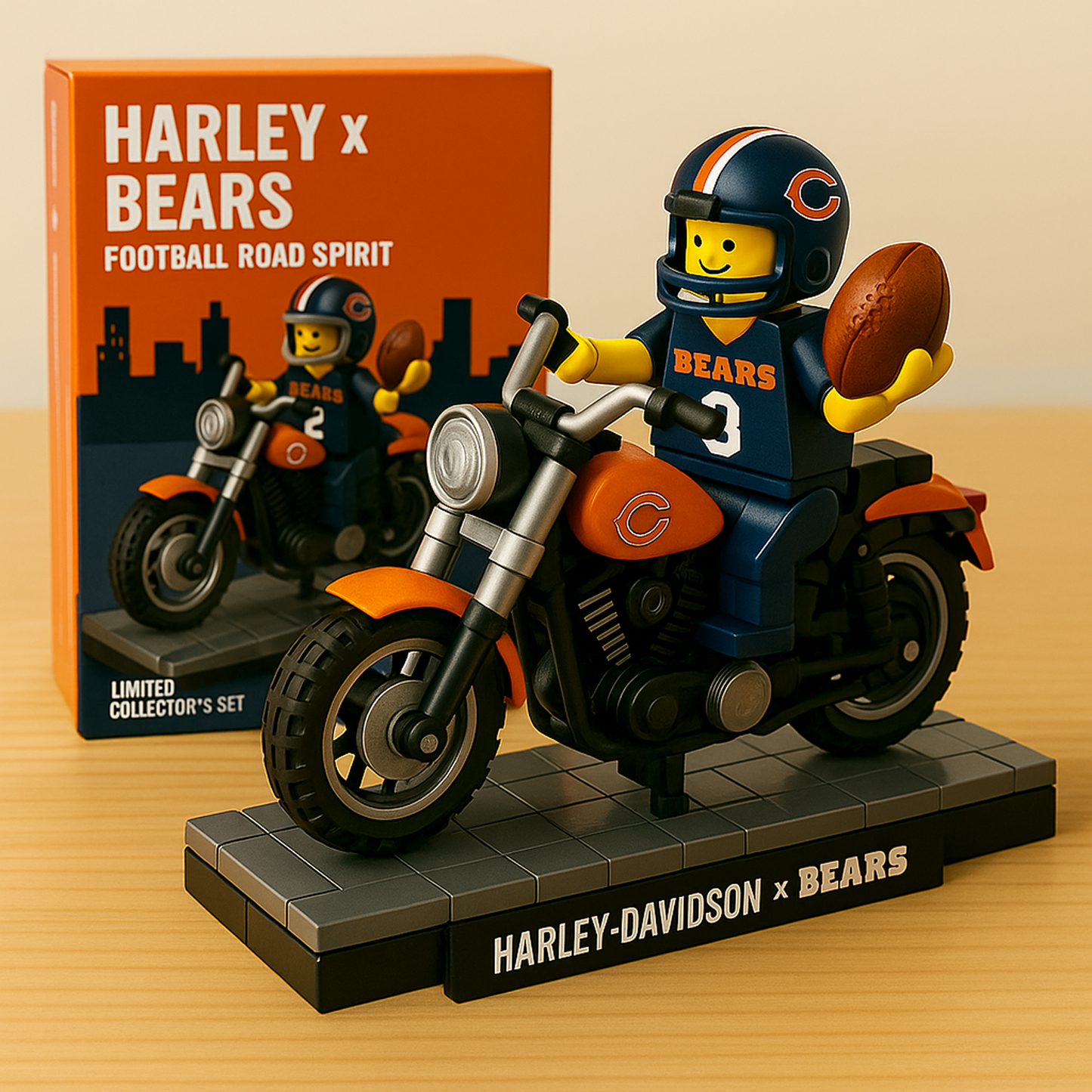 HD x CHI NFL Humorous Building Block Set DatND DVT