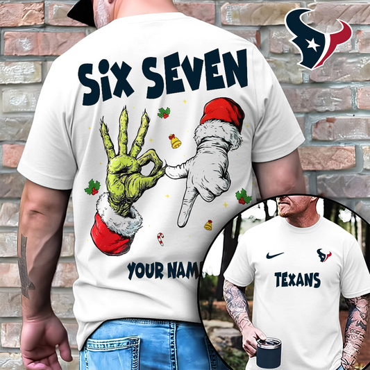 HOU x NFL Funny Six Seven Hot Trend Tshirt Custom Any Name DATND TANTD