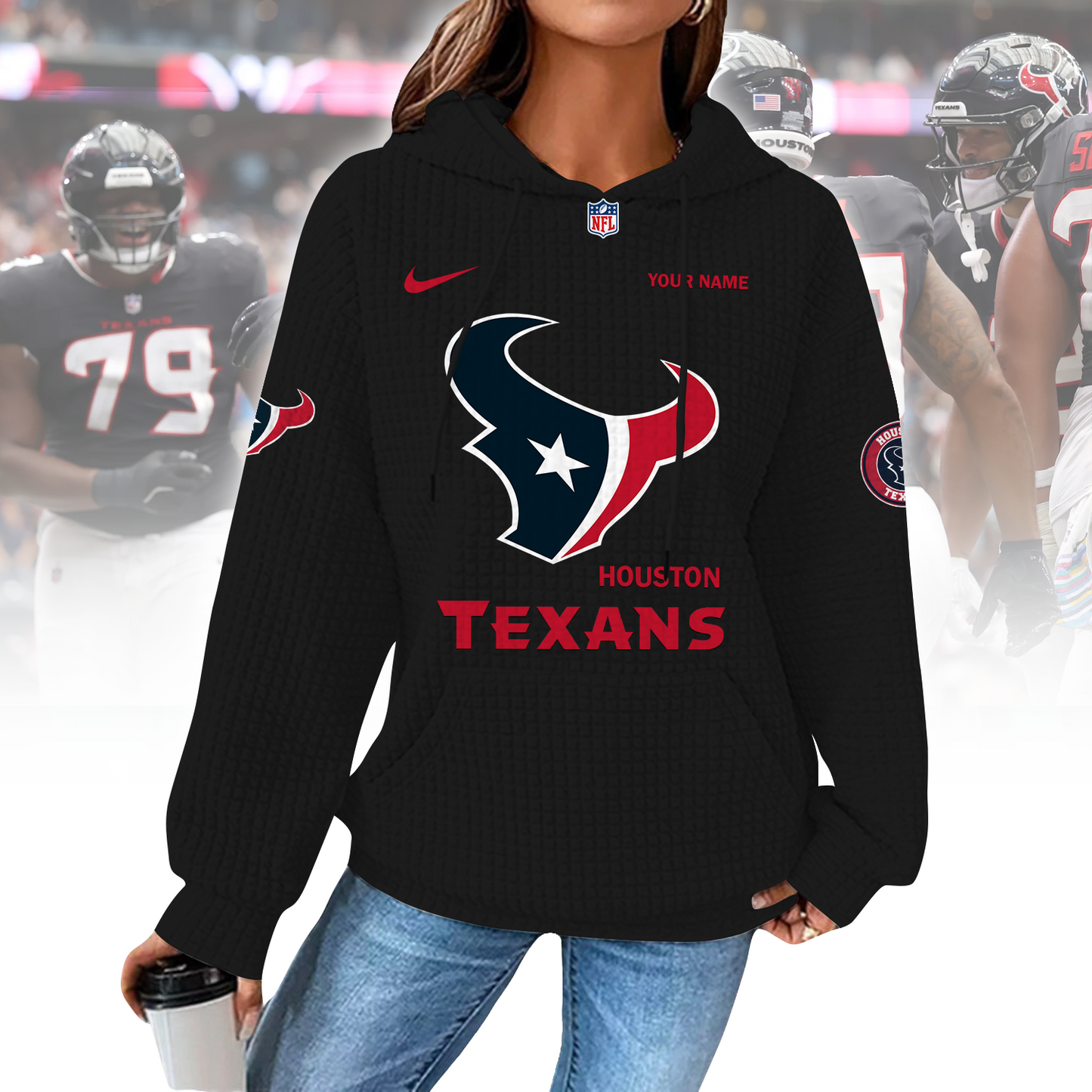 HOU x NFL Waffle Hoodie  0310 DatND DVT