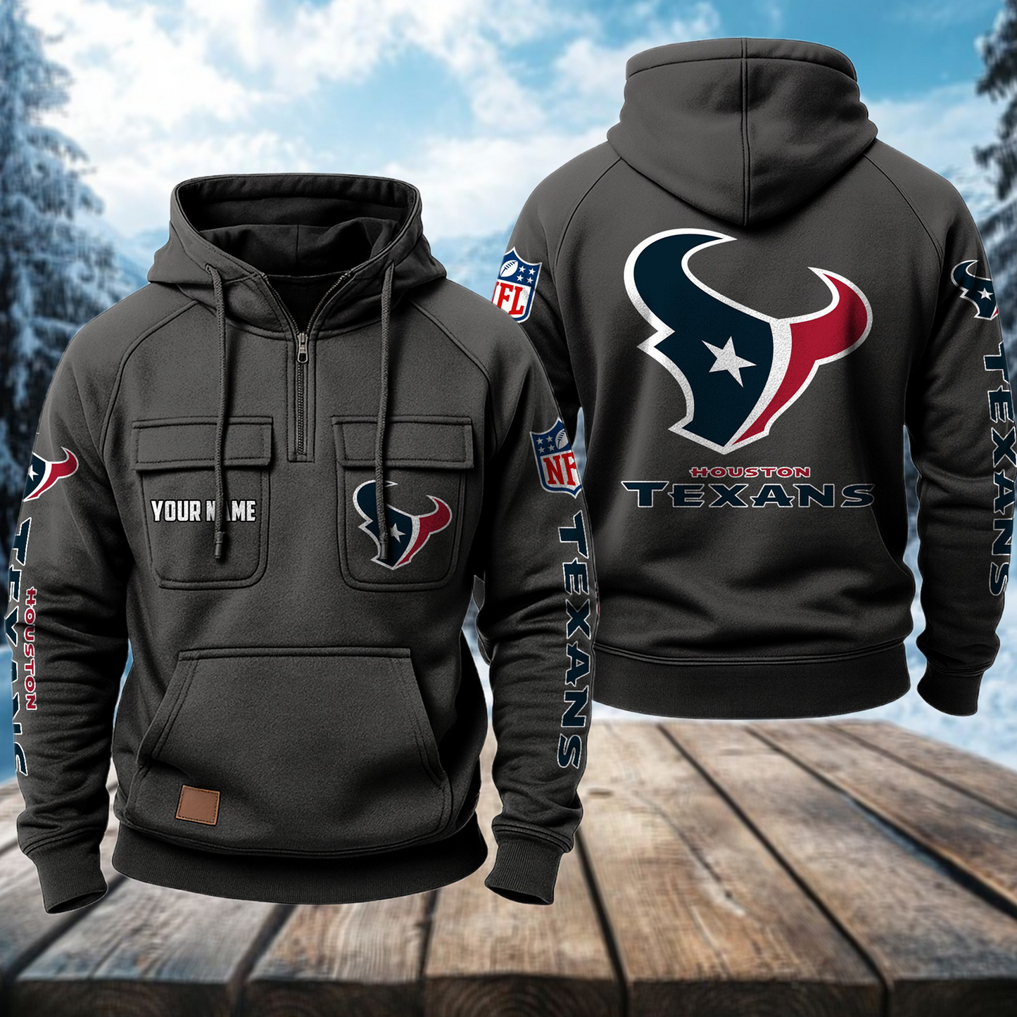 HOU x NFL Premium Hoodie DATND TANTD