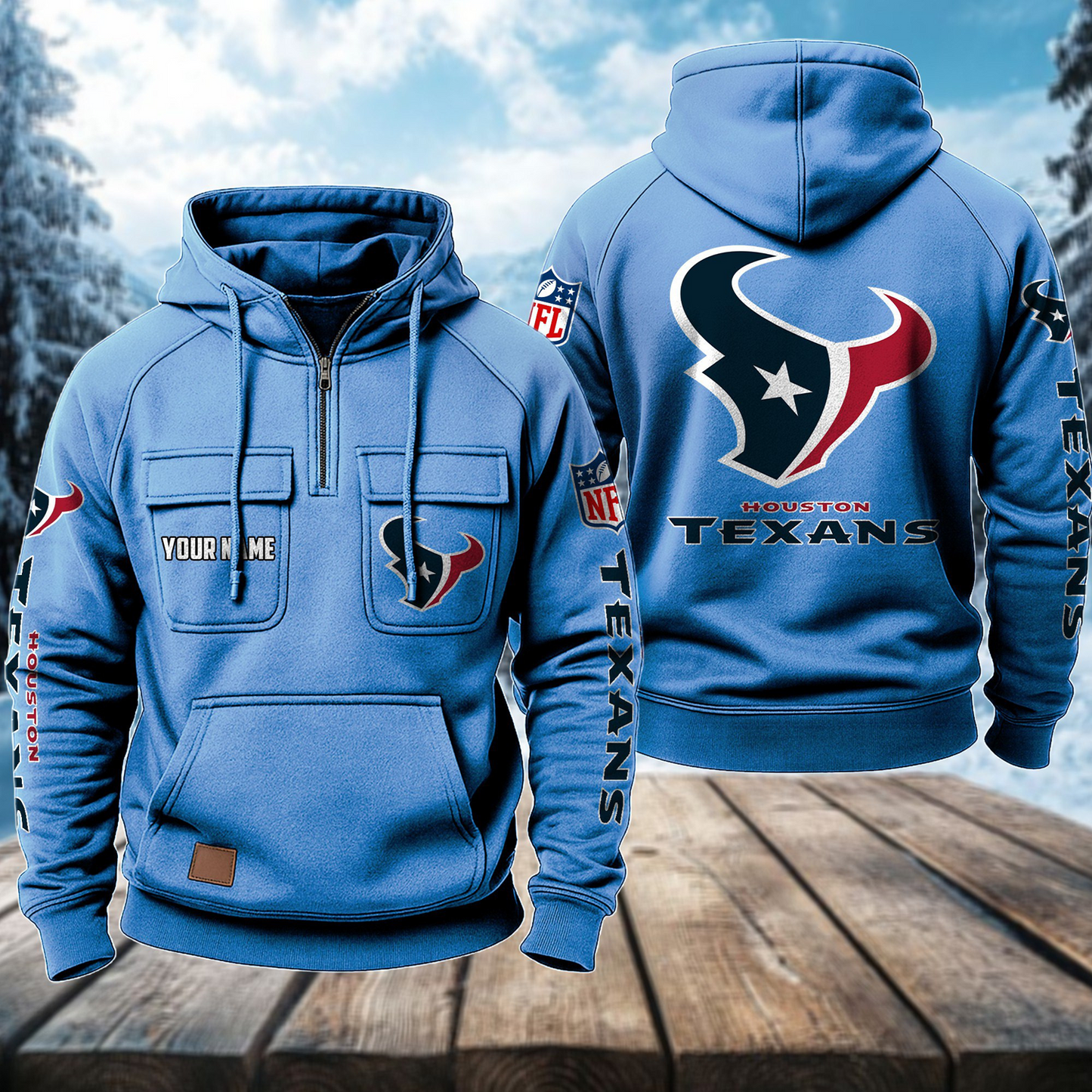 HOU x NFL Premium Hoodie DATND TANTD