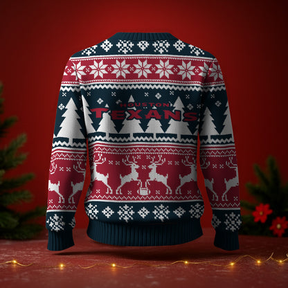 HOU x NFL Premium Ugly Christmas Sweater DatND DVT