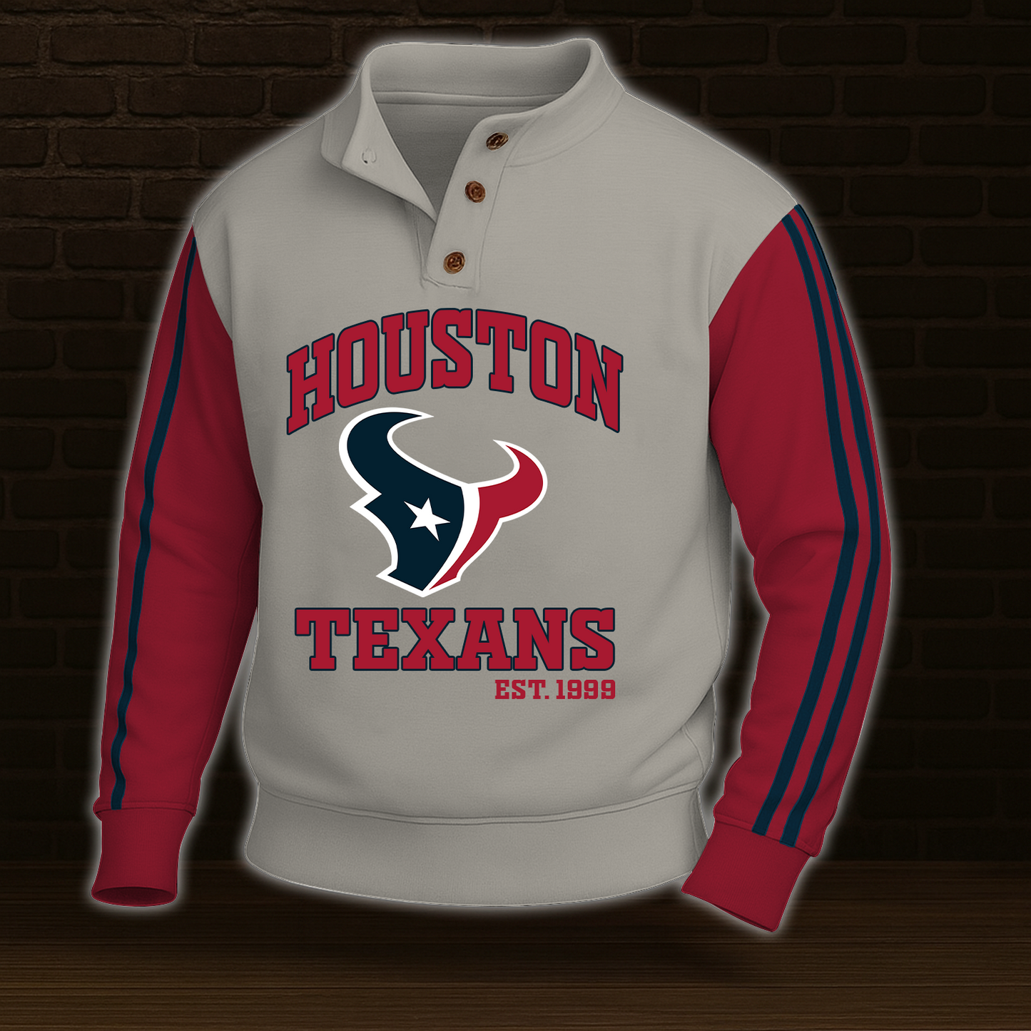 HOU x NFL Stand Collar Sweatshirt DATND TANTD 031025