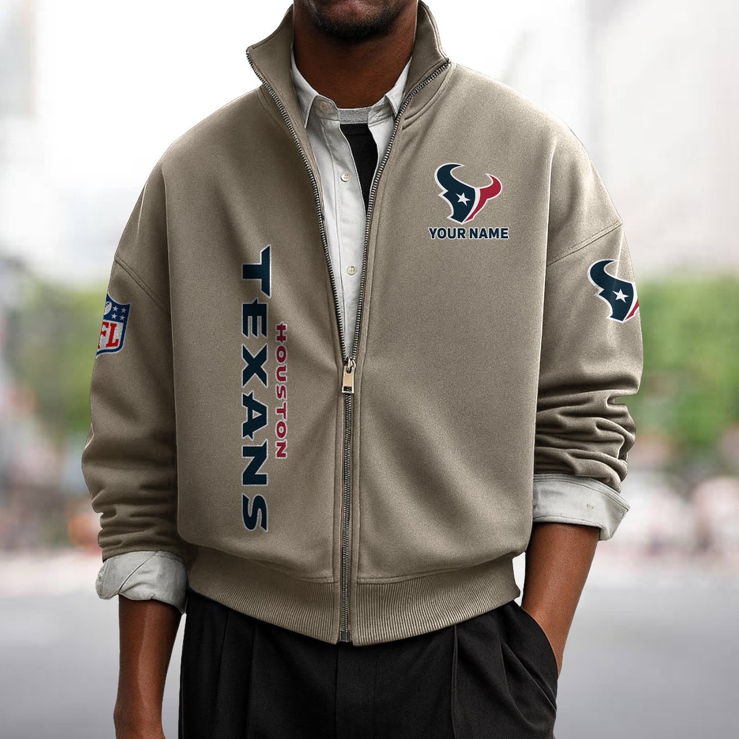 HOU x NFL Sweatshirt Full Zip DATND TANTD