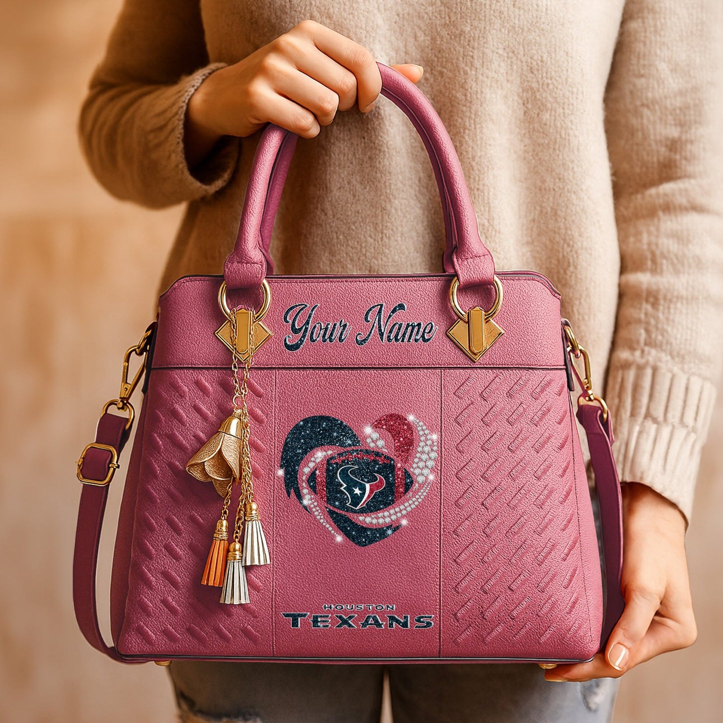 HOU x NFL Zip Handbag 0811 DatND DVT