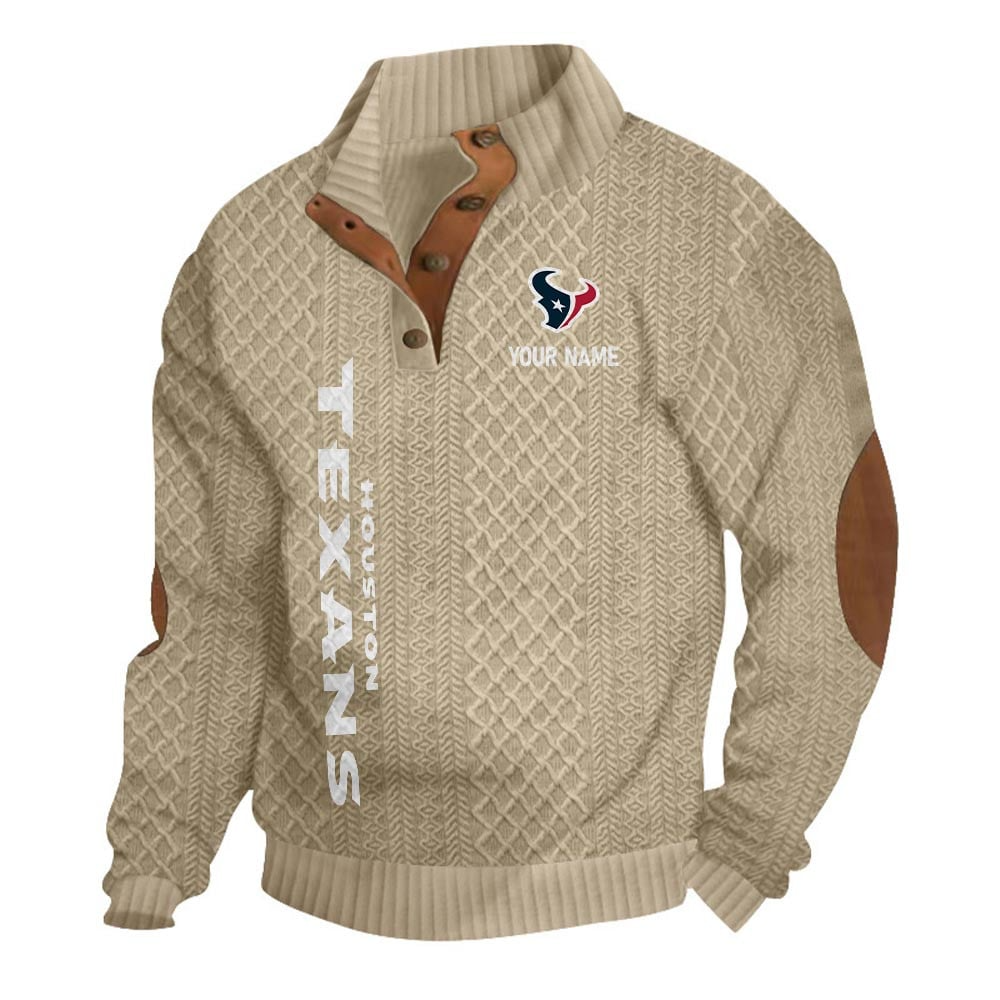 HT NFL Basic Knitted Stand Collar Sweatshirt DDT CTND