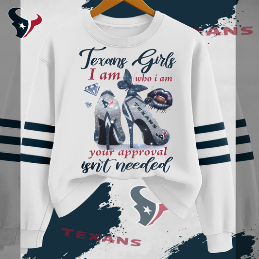 HT NFL I Am Who I Am Glitter Sweatshirt DDT HLPHUONG