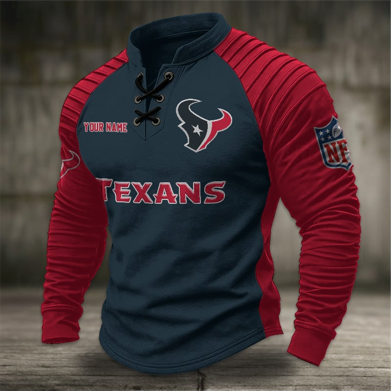 HT x NFL Men Stand Collar Long Sleeve Top DDT  CTND