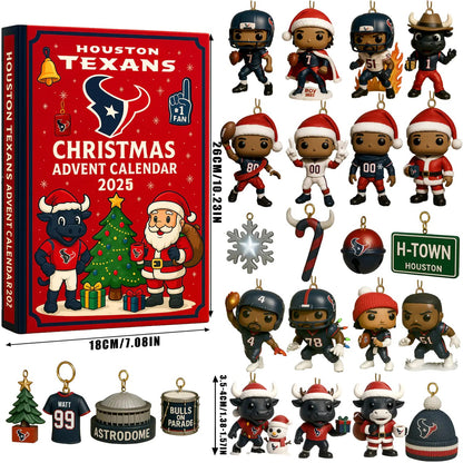 DISCOUNT 60% Houston Texans Christmas Advent Calendar 2025 BQH