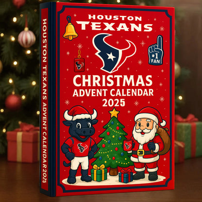 DISCOUNT 60% Houston Texans Christmas Advent Calendar 2025 BQH