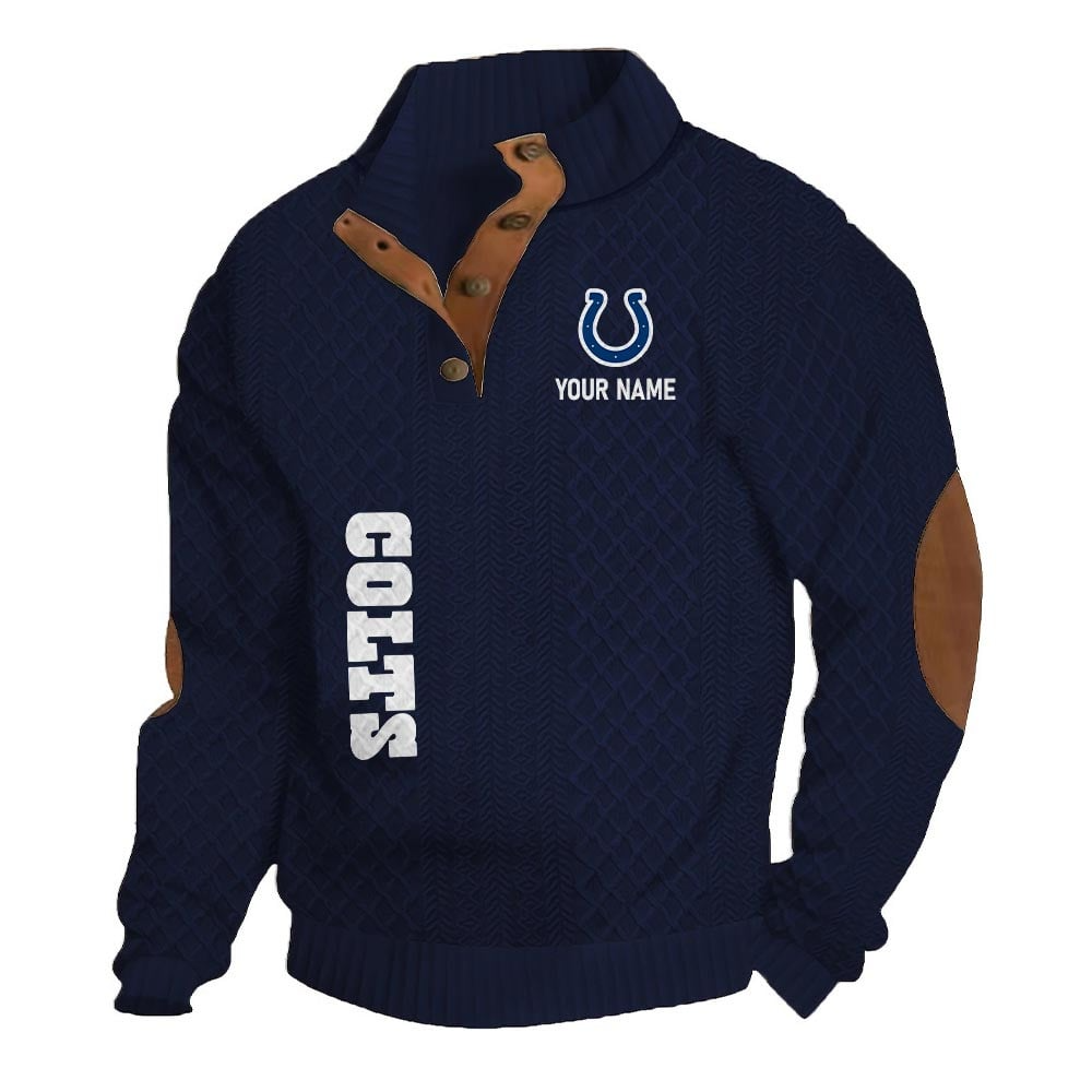 IC NFL Basic Knitted Stand Collar Sweatshirt DDT CTND