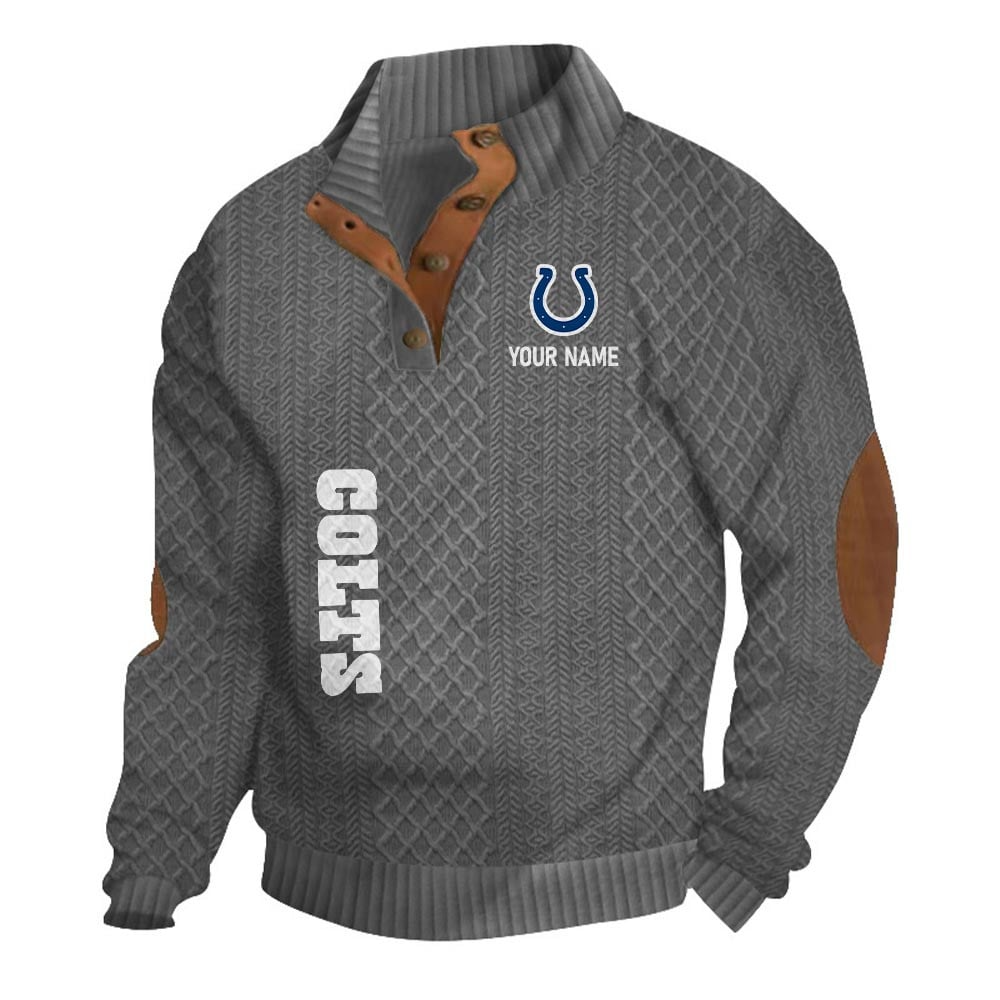 IC NFL Basic Knitted Stand Collar Sweatshirt DDT CTND