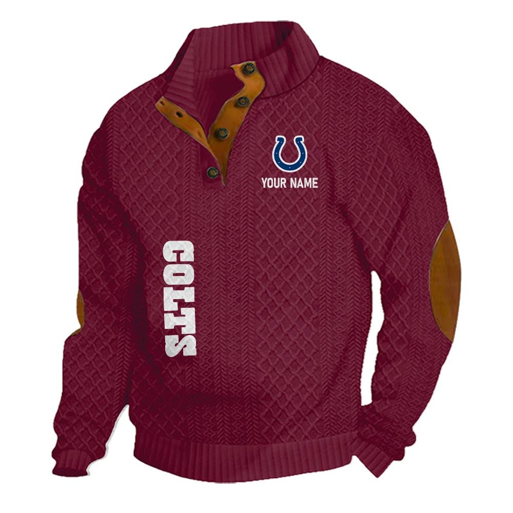 IC NFL Basic Knitted Stand Collar Sweatshirt DDT CTND