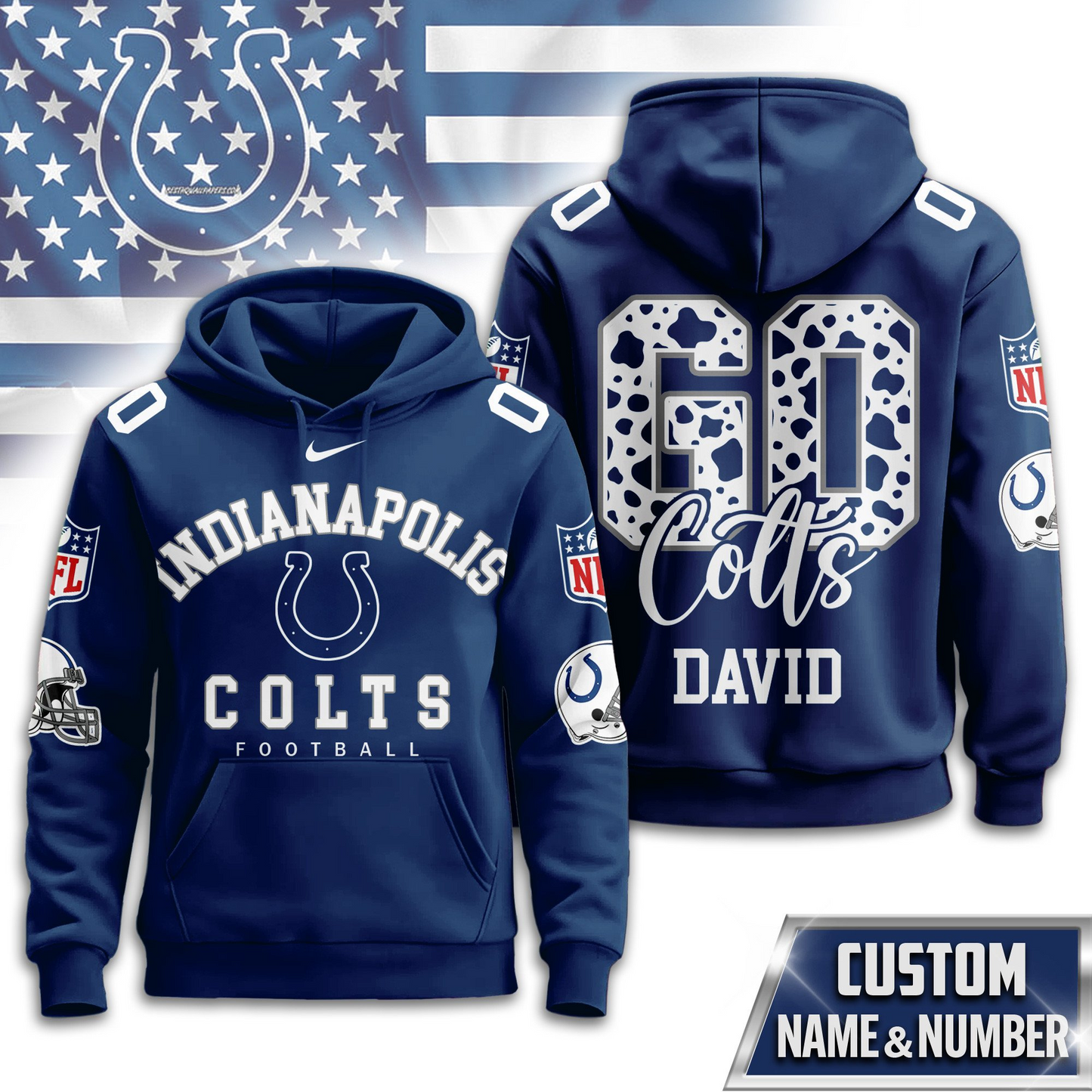IC Premium NFL Custom Game Day Hoodie DDT NTL
