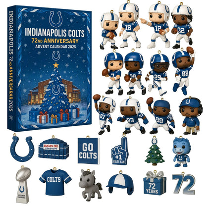 DISCOUNT 60% Indianapolis Colts 72nd Anniversary Advent Calendar 2025 BQH