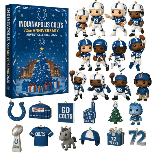 DISCOUNT 60% Indianapolis Colts 72nd Anniversary Advent Calendar 2025 BQH