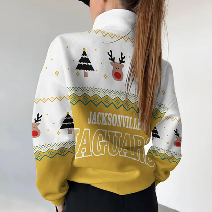 JAC X NFL Women's Outdoor Casual Stand Collar Long Sleeve Pullover DATND THUONGNH