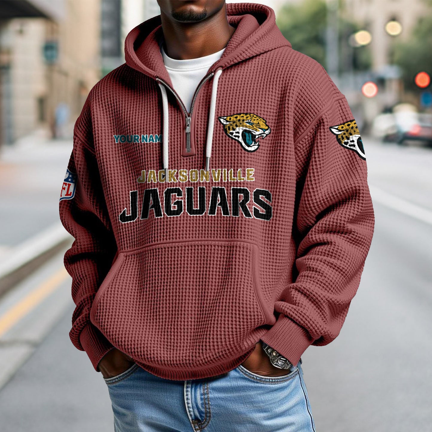 JAC x NFL Waffle Hoodie DatND DVT
