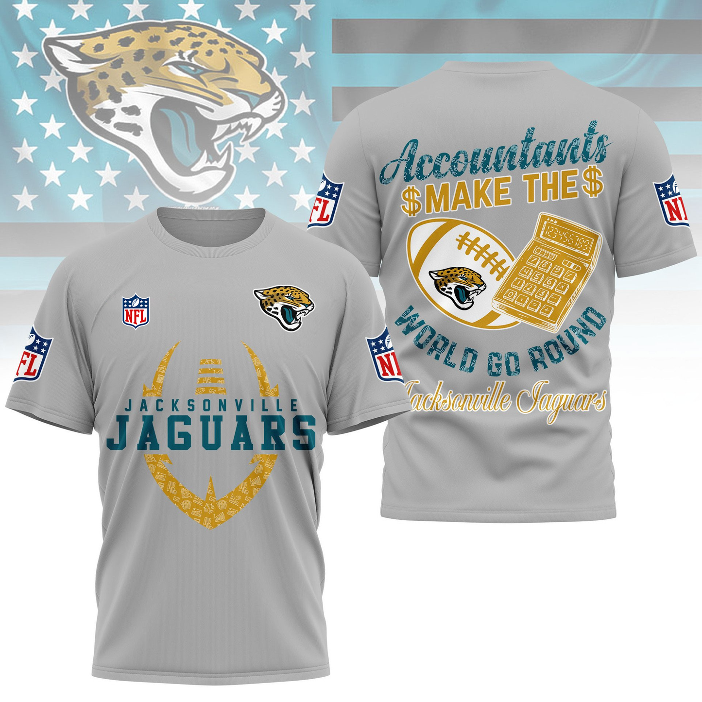 JJ Premium NFL Accountant Pride Fan 3D Shirt DDT CTND