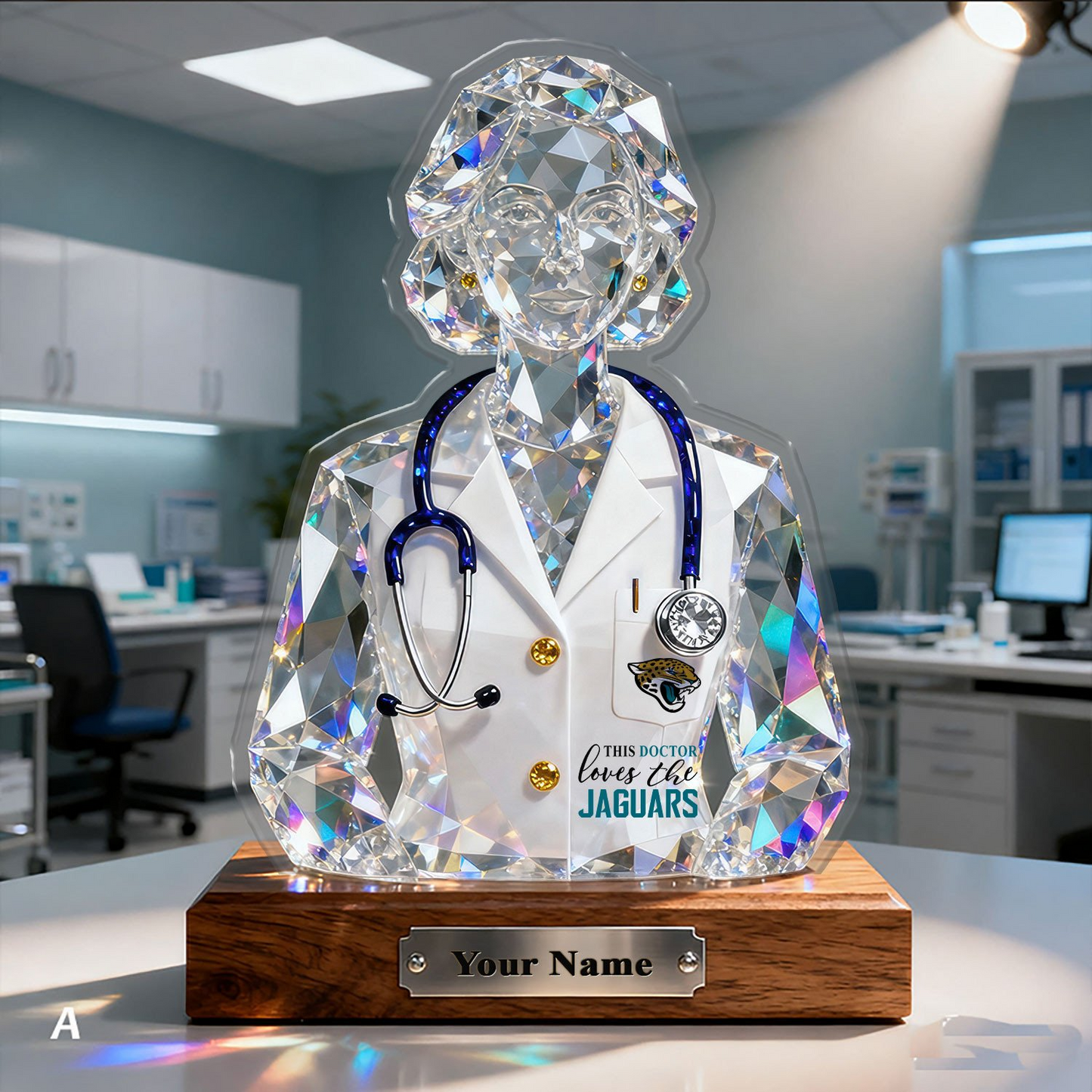 JJ Premium NFL Doctor Crystal Style Desktop Ornament DDT 101125 HLPHUONG