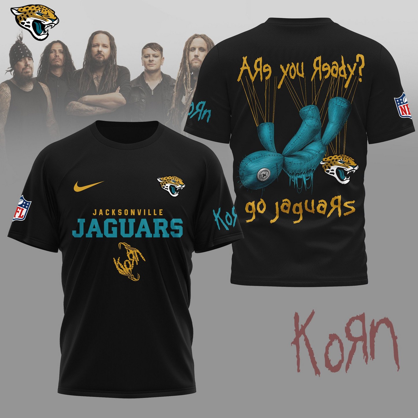 JJ Premium NFL Korn Fan Shirt DDT CTND