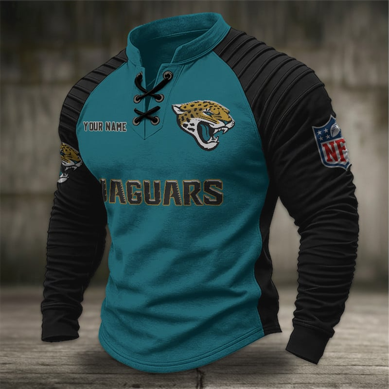 JJ x NFL Men Stand Collar Long Sleeve Top DDT  CTND